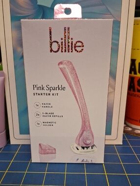 billie Pink Sparkle Starter Kit Razor - Pink New Sealed Box